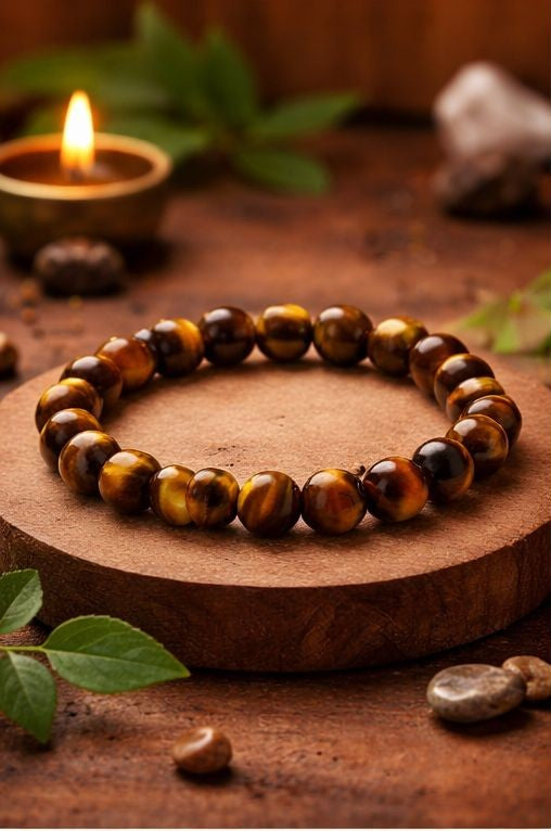 π
Tiger Eye Bracelet β Natural Protection & Confidence Stone | Premium Quality