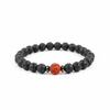 Rudraksha Bracelet With Lava Stone