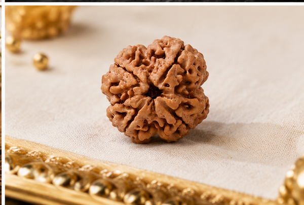 4 Mukhi Rudraksha (Nepali)- Big size with X-ray report
