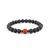 Rudraksha Bracelet With Lava Stone